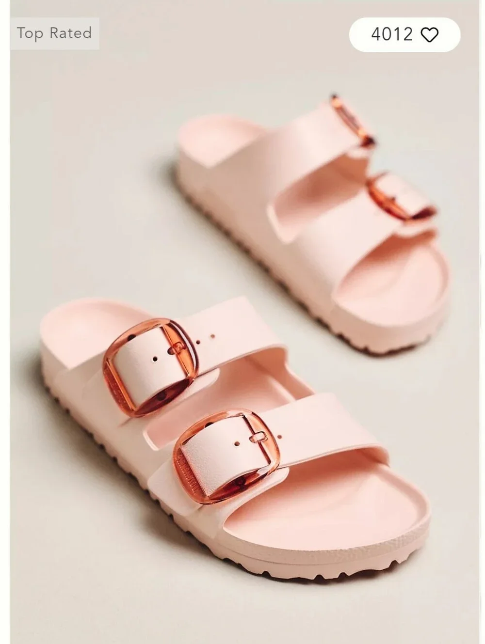 Birkenstock Arizona Big Buckle Eva Light Rose Sandals Size 40 | 9 - 9.5